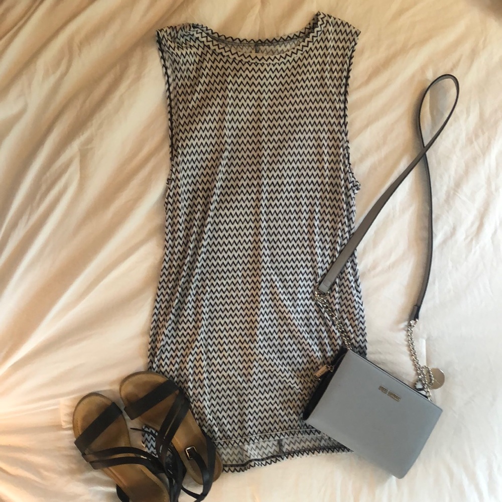 Black and White Zig Zag Dress